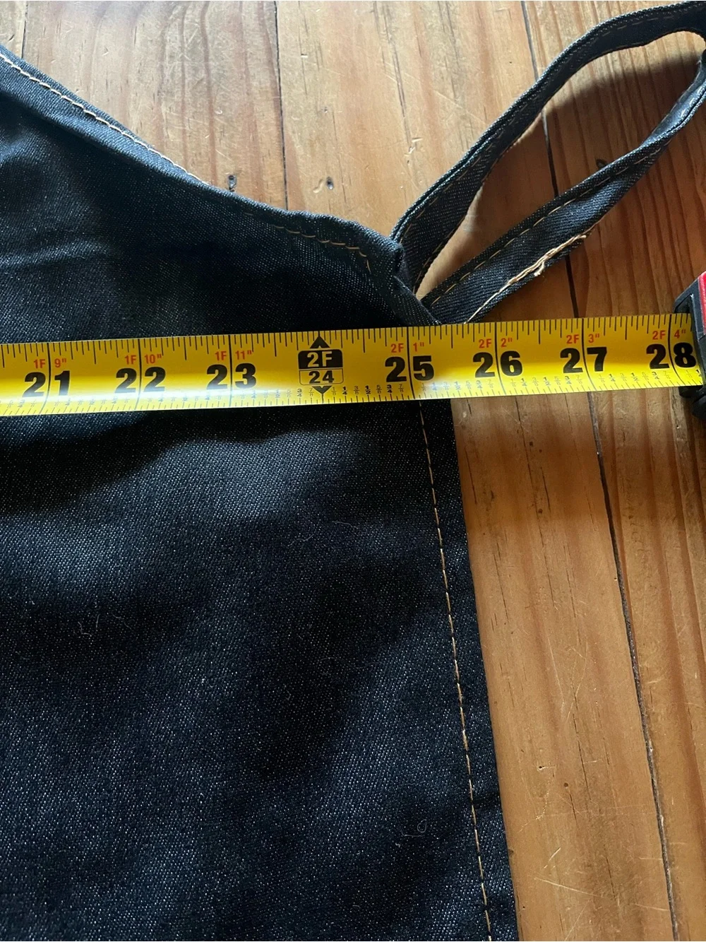 Black Stretch Denim Kitchen/Work Apron